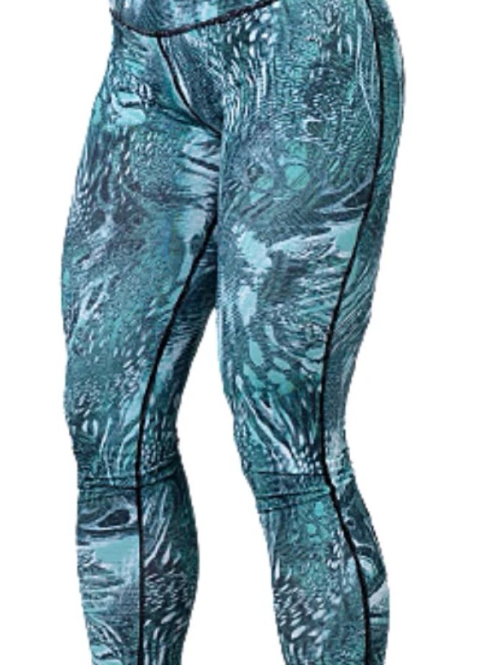 BETTER BODIES Teal Patterned Active Leggings